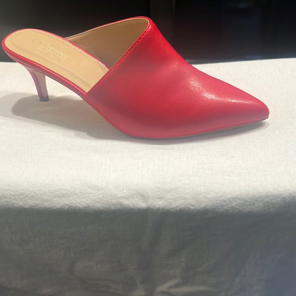 Catherine Malandrino Red Vegan Leather Lemka style